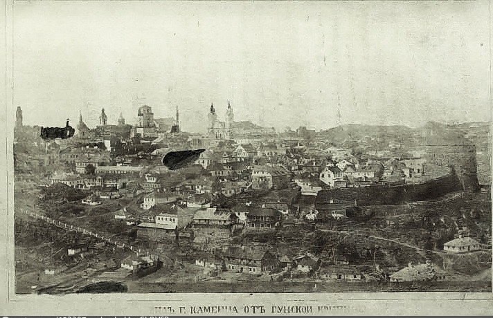 Каменетс - Подольський. Вид на місто з півночі