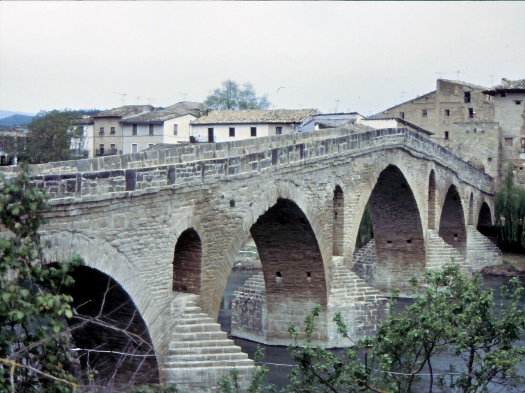 Puente la Reina. Puente románico sobre el río Arga