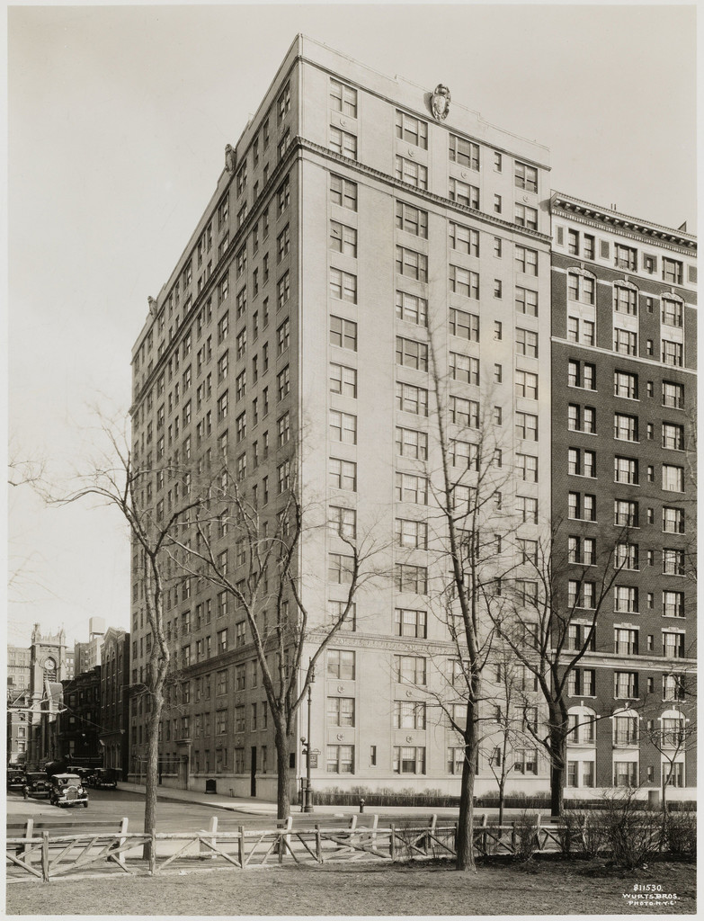 186 Riverside Drive at West 91st Street, southeast corner. Apartment building