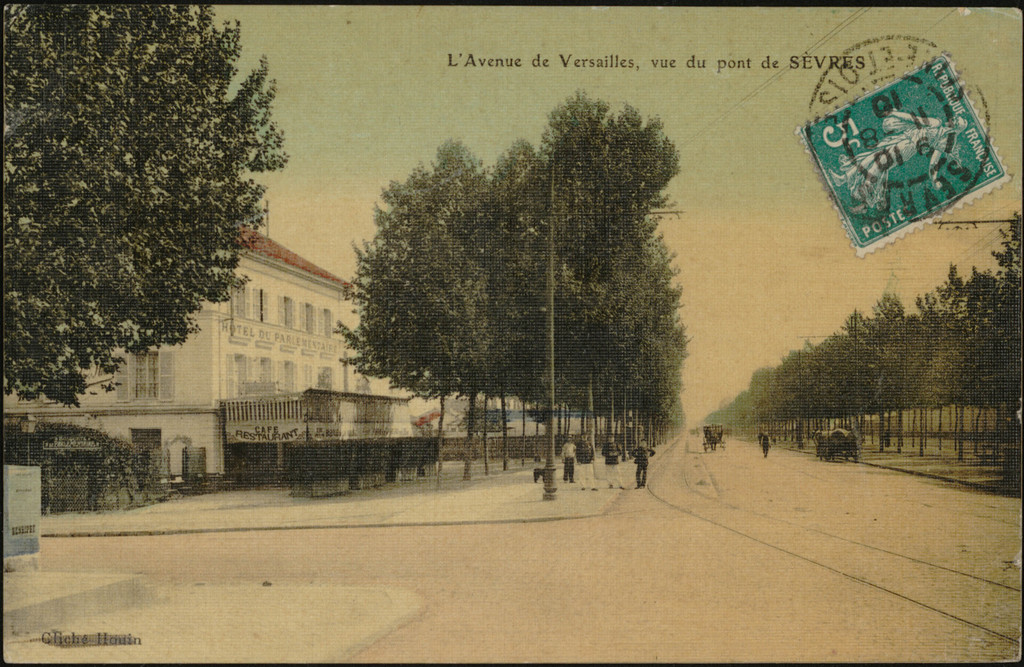 L'Avenue de Versailles, vue du Pont de Sèvres