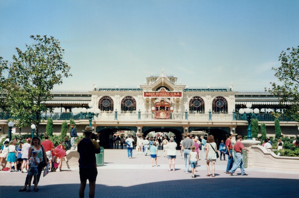 Entrée de la rue principale USA, Disneyland Railroad Main Street Station