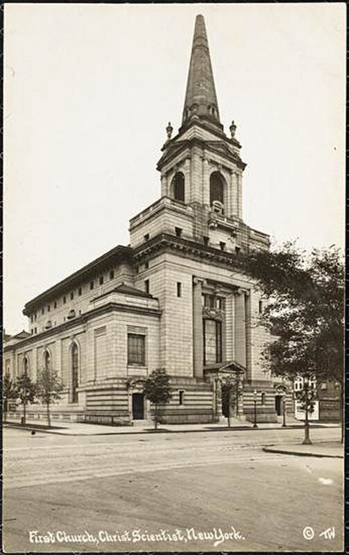 First Church, Christ Scientist, New York.