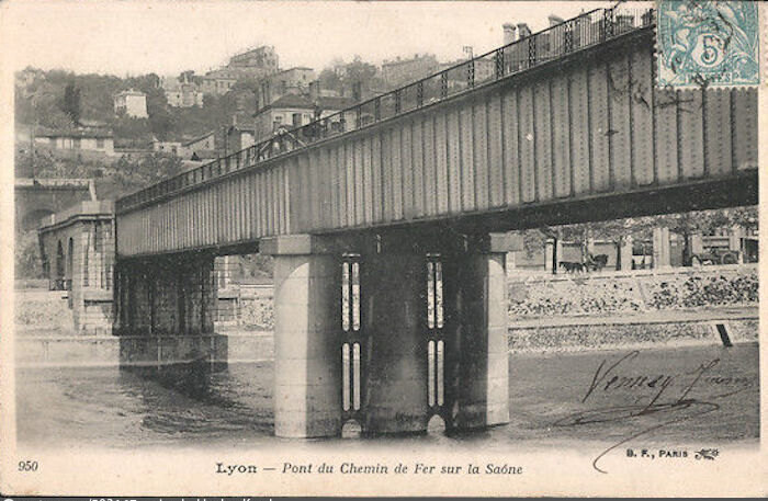 Lyon - Pont du Chemin de Fer sur la Saône