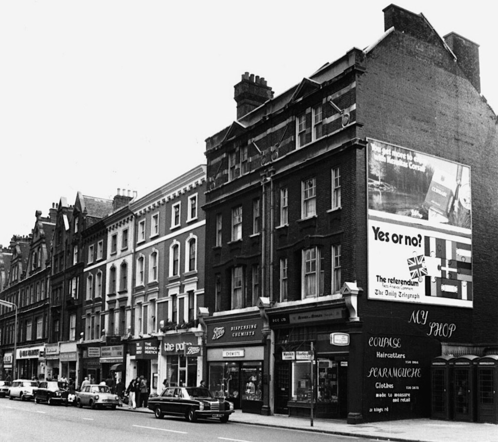 29-31 King’s Road (view of south side from Cadogan Gardens)