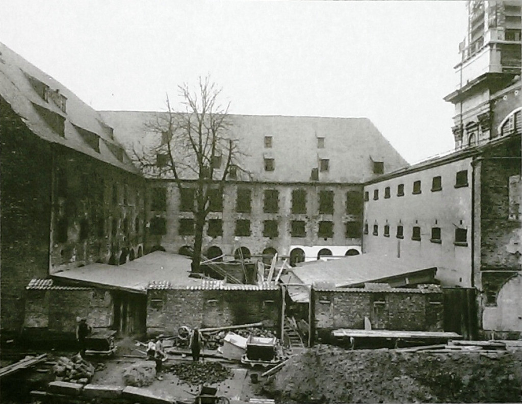 Former Minim convent during demolition