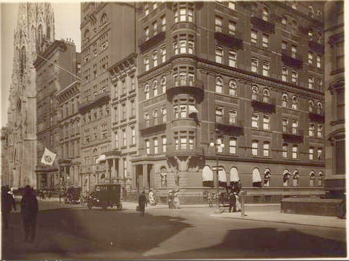 Fifth Avenue, east side, north from 49th Street. 1908