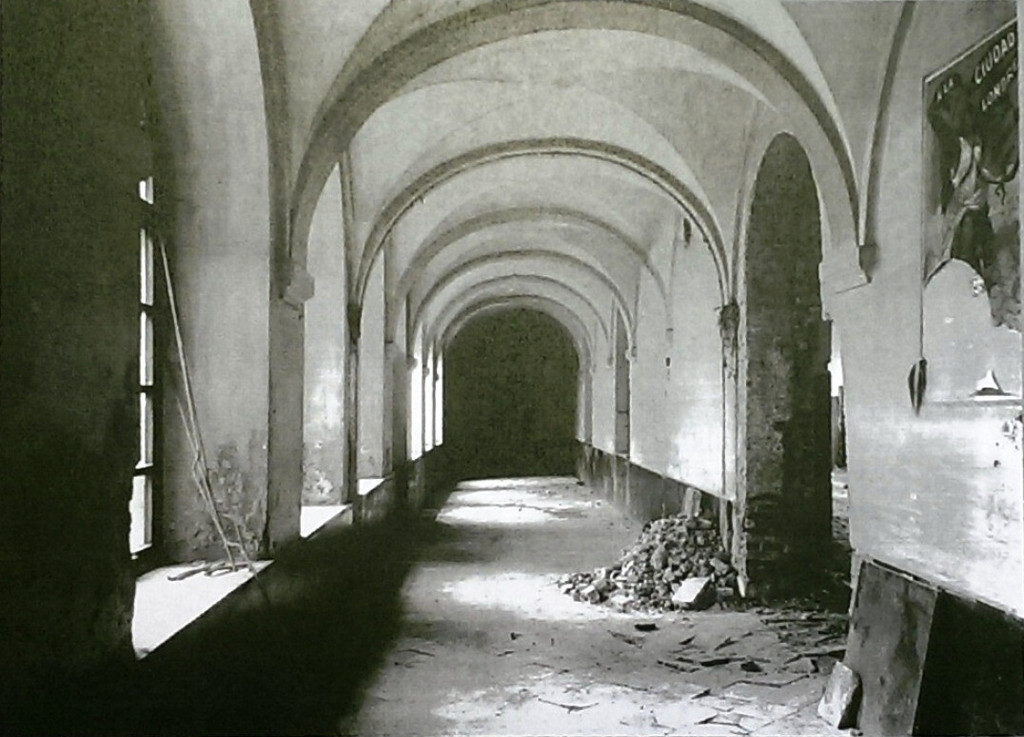Former Minim convent in Brussels during demolition