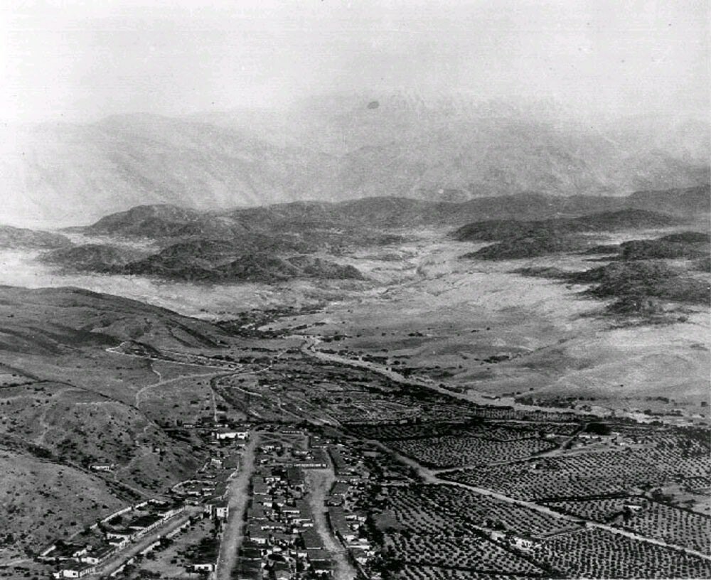 Early Downtown Aerial, looking east