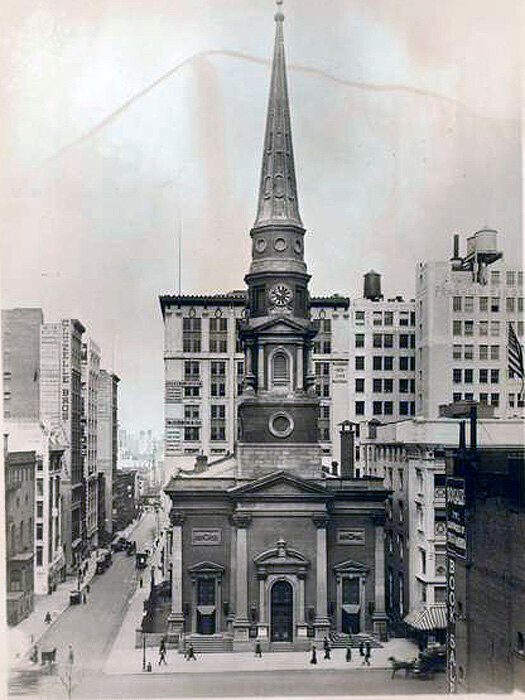 Fifth Avenue from East 37th Street, Brick Presbyterian Church