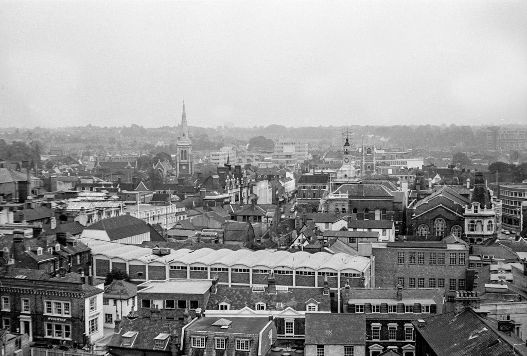 Looking over Ipswich from Civic Center