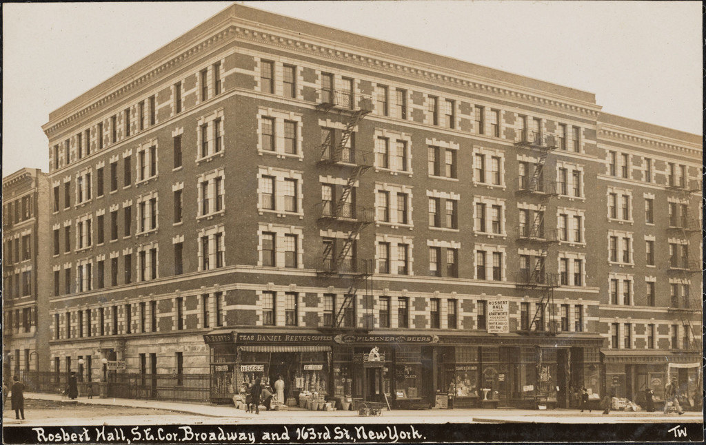 Rosbert Hall, southeast corner Broadway and 163rd Street
