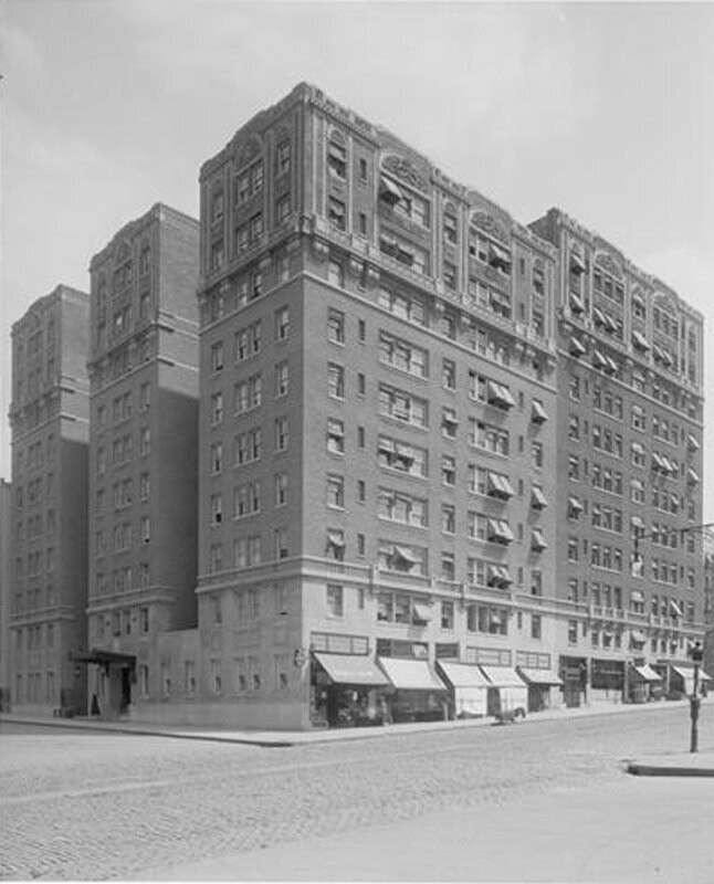 Amsterdam Avenue, W. 119th-120th Streets, east side. General exterior