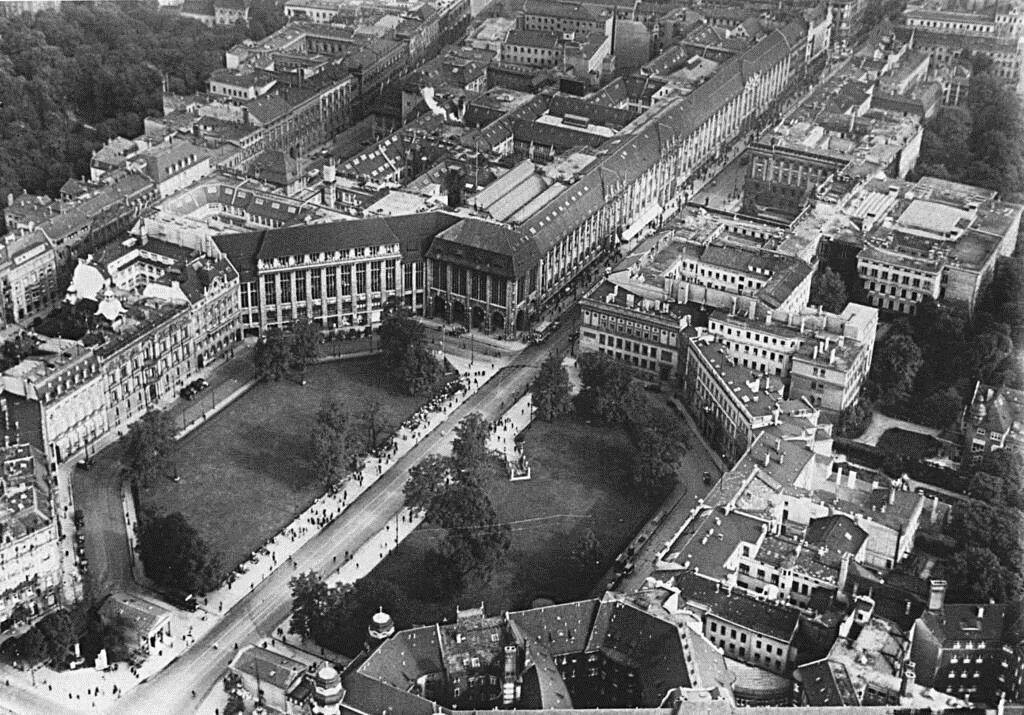 Luftaufnahme vom Potsdamer- und Leipziger Platz