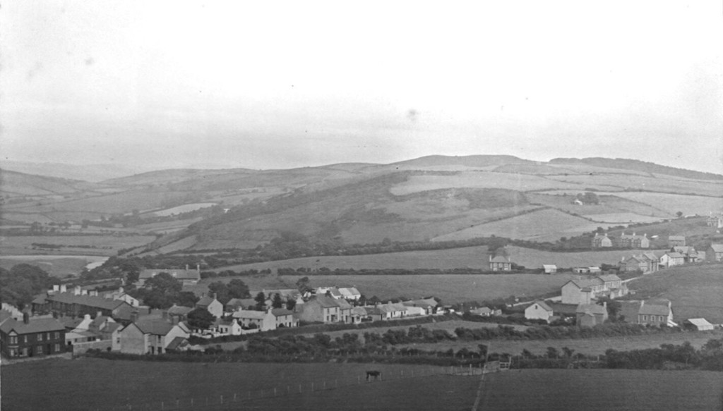 Looking down to Penparcau from the hills above