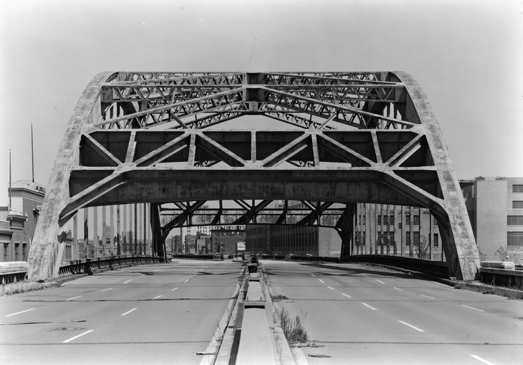 Canal St. Bridge, West Side Highway, New York - looking north