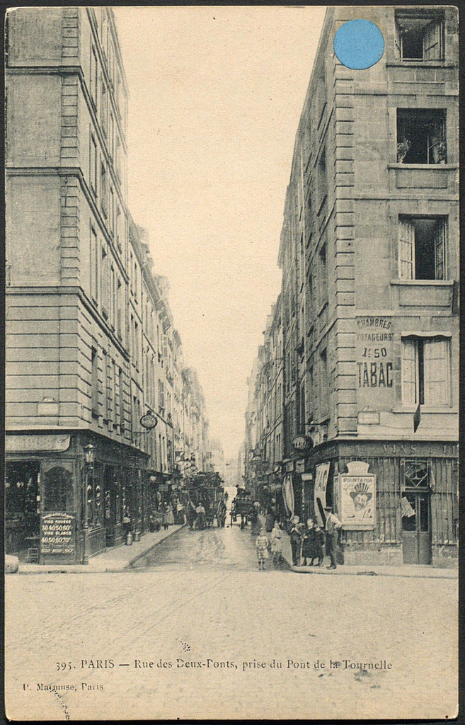 Rue des Deux Ponts, prise du Pont de la Tournelle