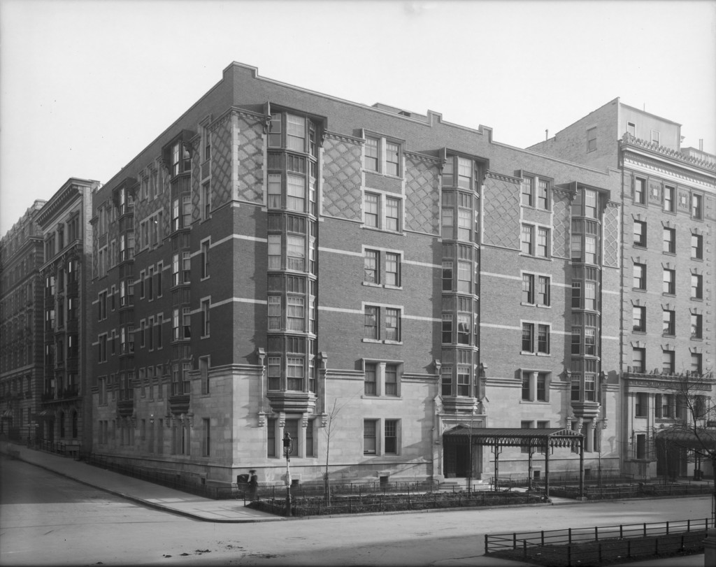 82nd Street at the corner of West End Avenue. Carlisle Dwellings, apartments