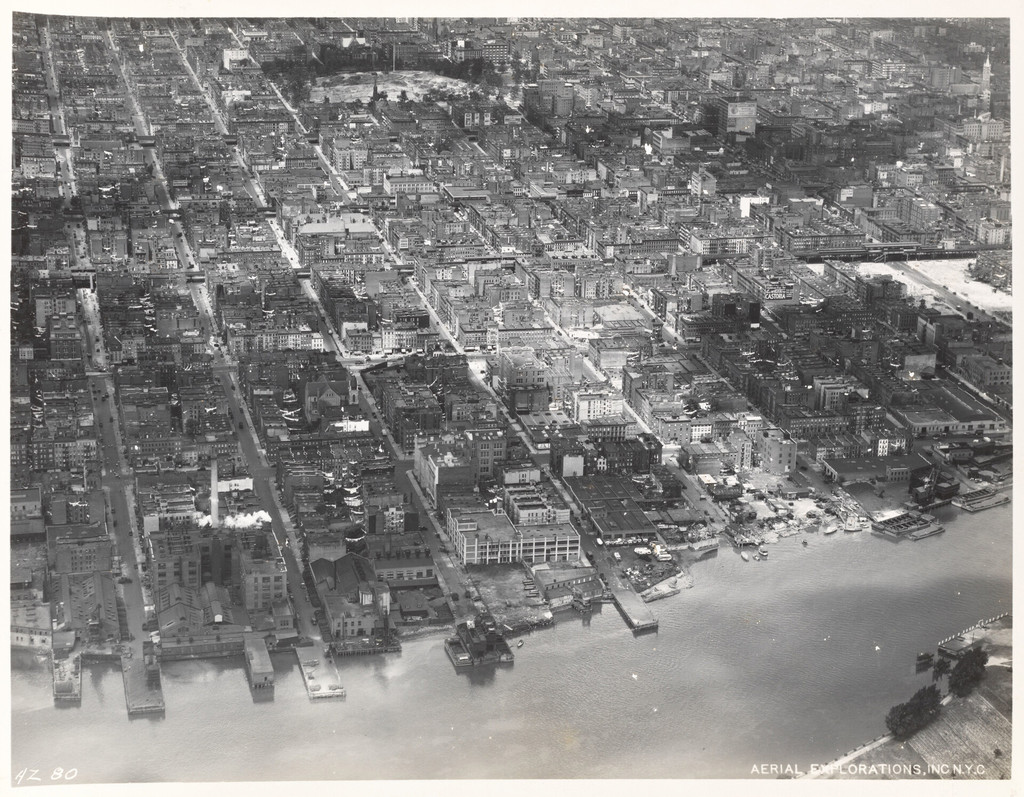 Aerial view of East Harlem