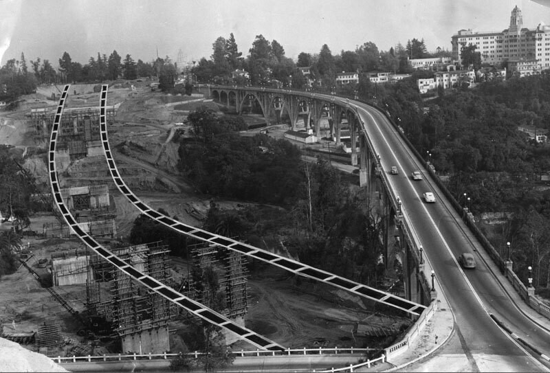 Pasadena Pioneers Bridge under construction