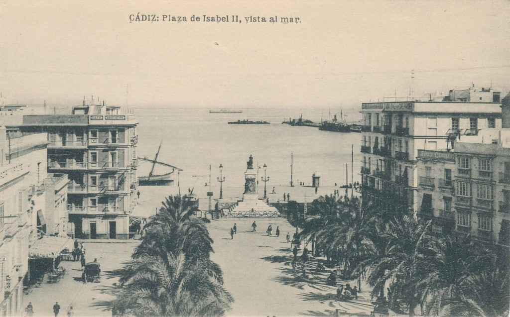 Cadiz. Plaza de Isabel II, Vista al Mar (Plaza de San Juan de Dios)