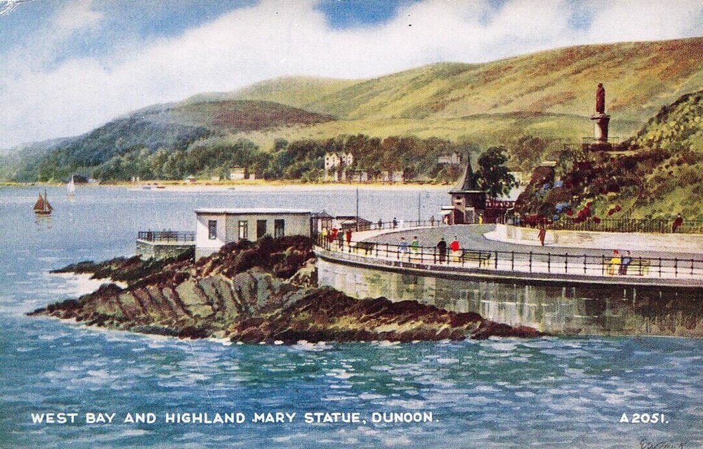 Dunoon. West Bay & Highland Mary Statue
