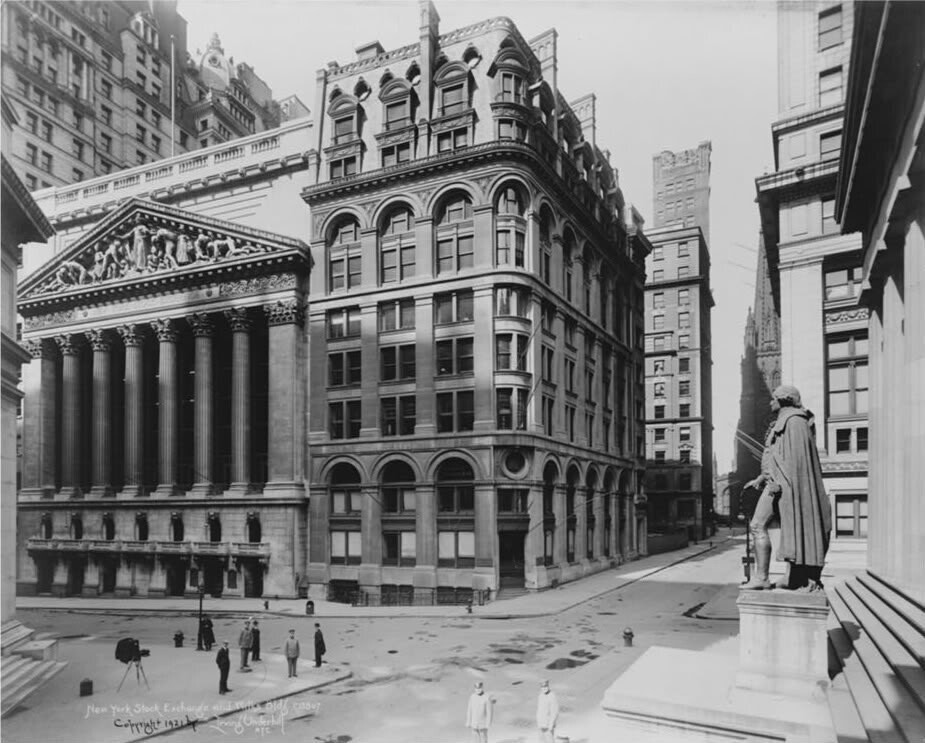 New York Stock Exchange and Wilks Building 1921