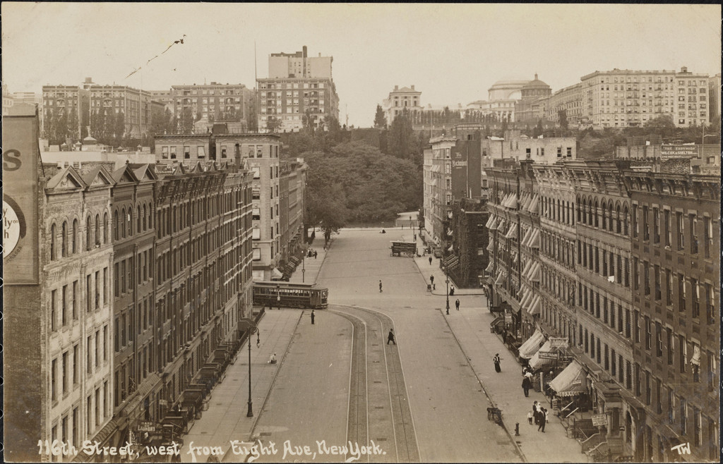 116th Street, west from Eighth Avenue