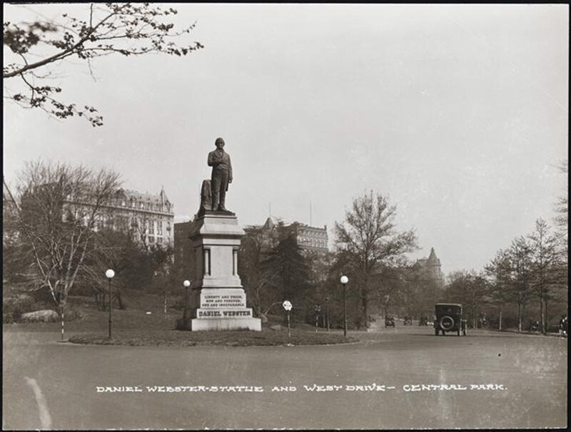 Daniel Webster and West Drive- Central Park.