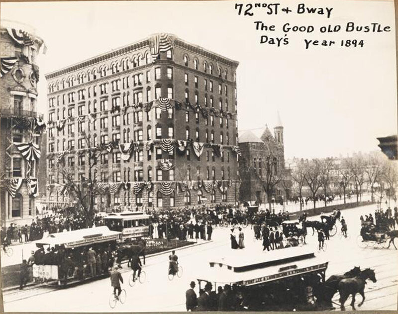 72nd St. and Broadway - The Good Old Bustle Day's - Year 1894