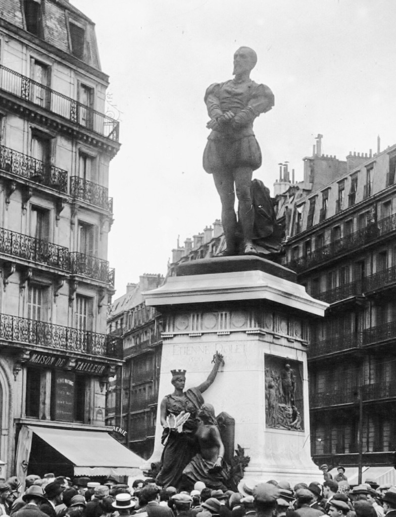 La statue d'Etienne Dolet