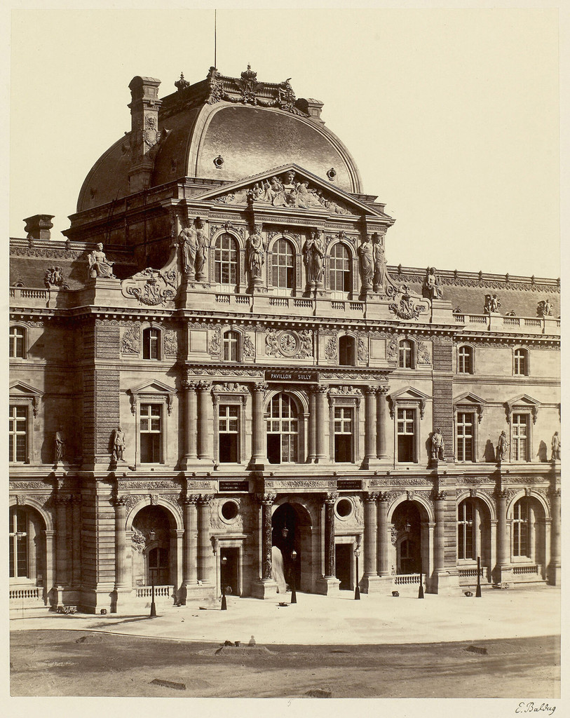 La construction du Nouveau Louvre: pavillon Sully