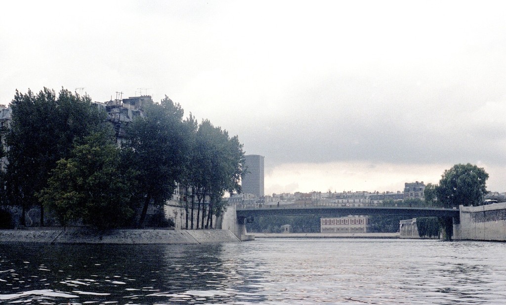 Le pont Saint-Louis et la tour Jussieu (tour Zamansky)