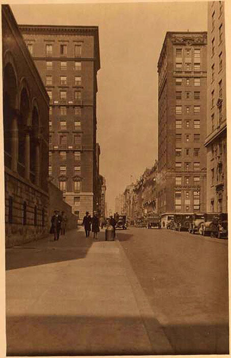 51st Street west from east of Park Avenue. April 8, 1928.