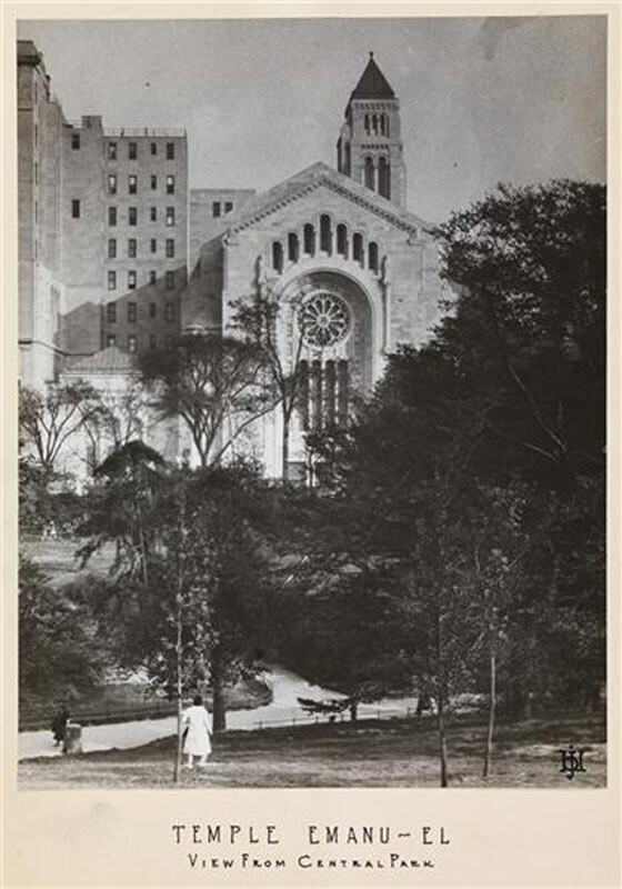 Temple Emanu-El, view from Central Park