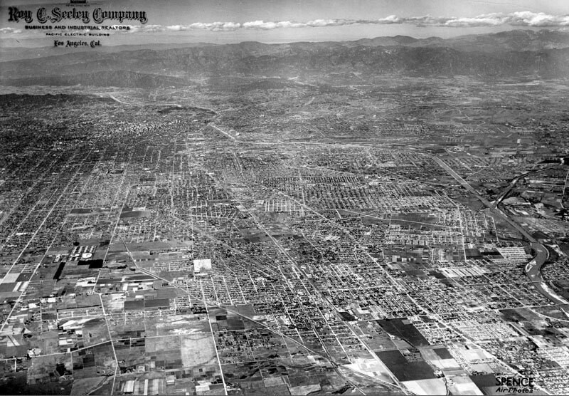 Compton aerial, looking north