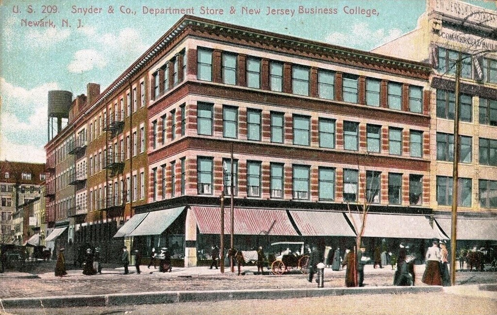Newark. Snyder & Co, Department Store & Business College