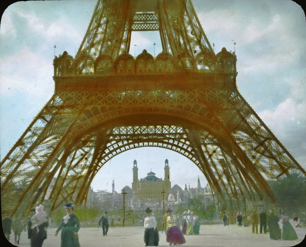 Paris Exposition: Trocadero and Eiffel Tower