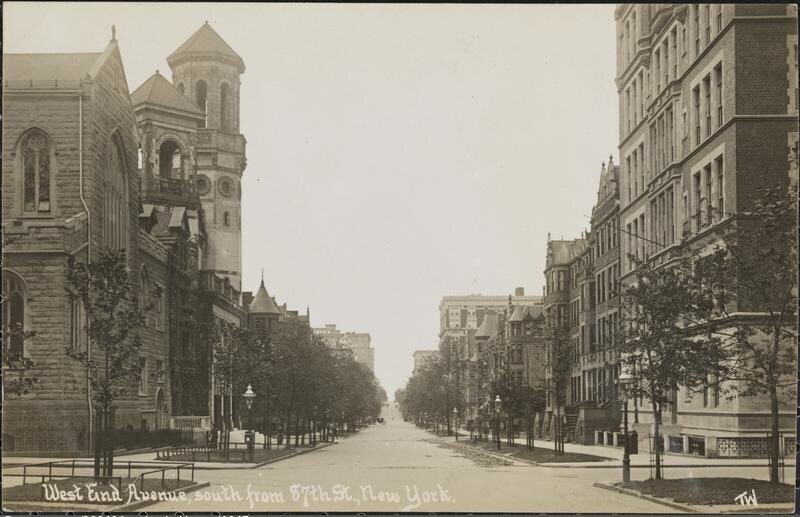 West End Avenue, south from 87th St., New York.