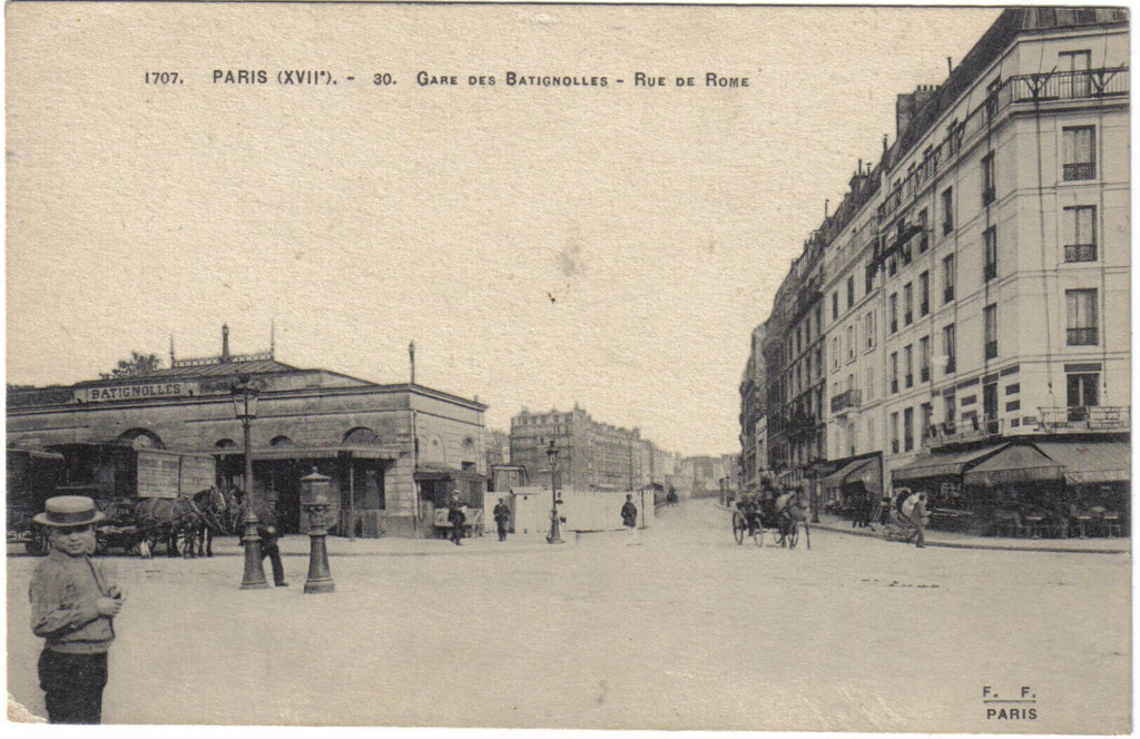 Rue de Rome. Gare des Batignolles