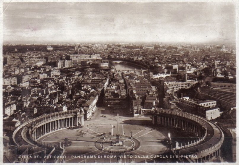 Vatican postcard Panorama di Roma, visto dalla Cupola di S. Pietro
