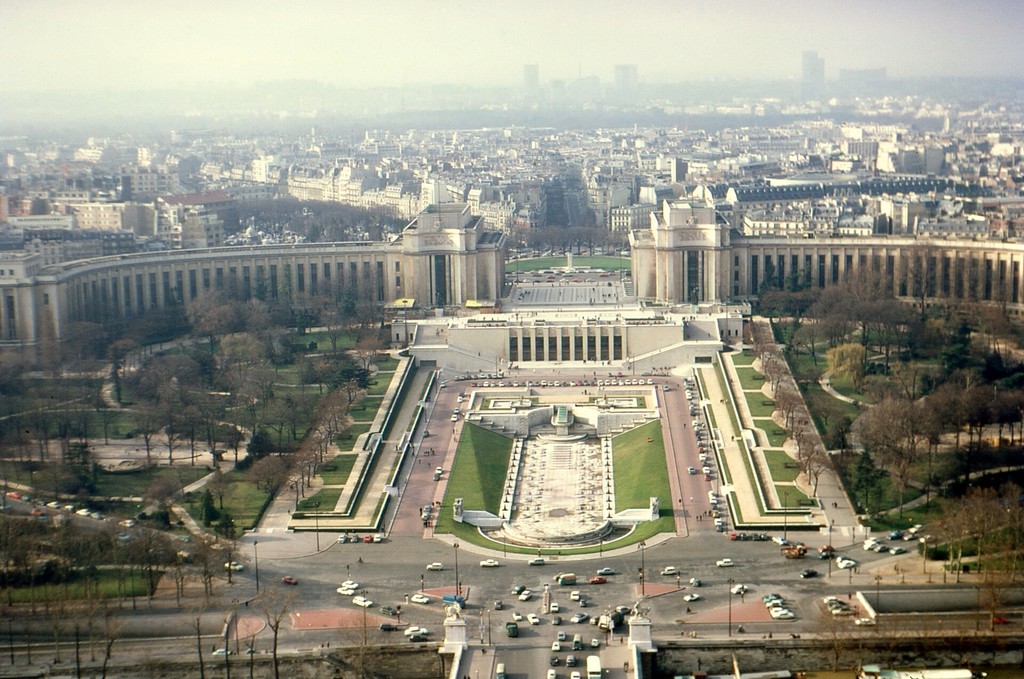 Jardins du Trocadéro from the Eiffel Tower