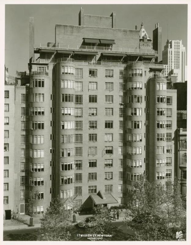 17-24 West 54th Street, Fifth Avenue - Sixth Avenue, Rockefeller Apartments, Oct. 1947.