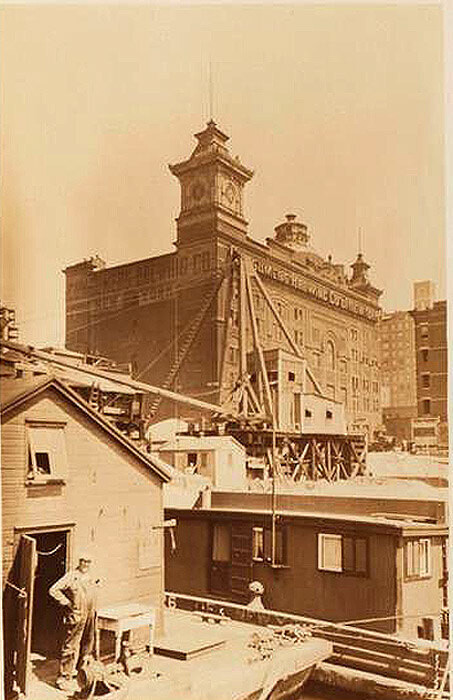 View of the Consumers Brewery, at the N. W. corner of York Avenue, as seen from the East River