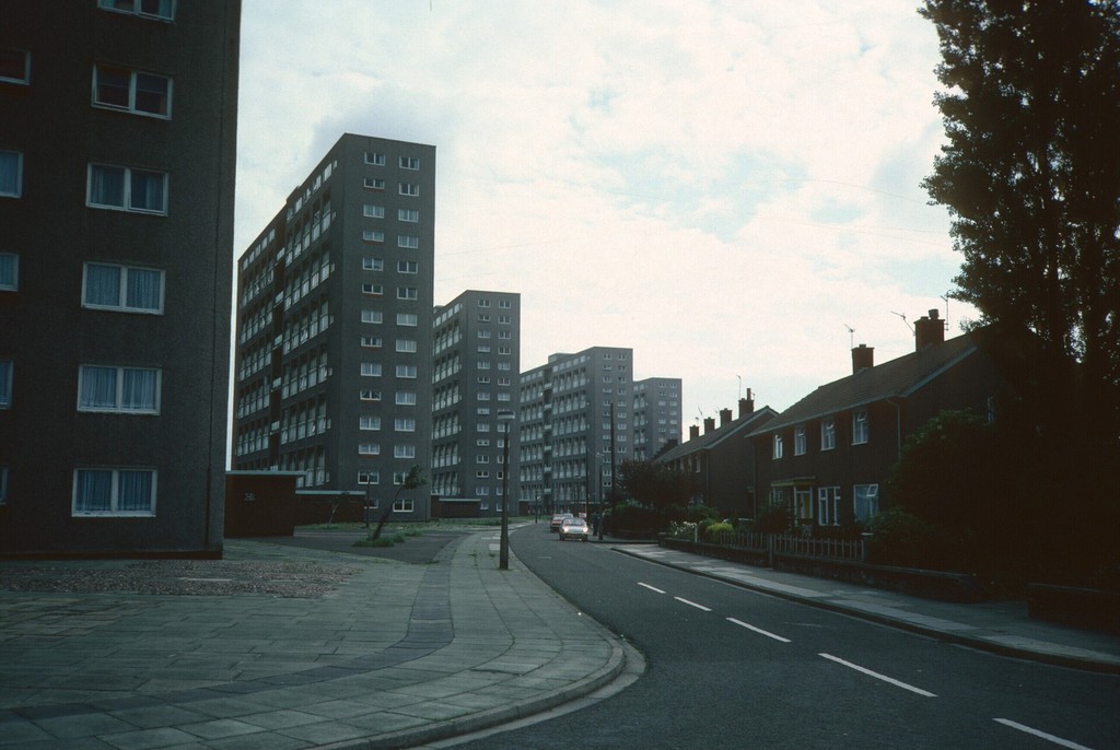View of 14-storey blocks on Kings Drive