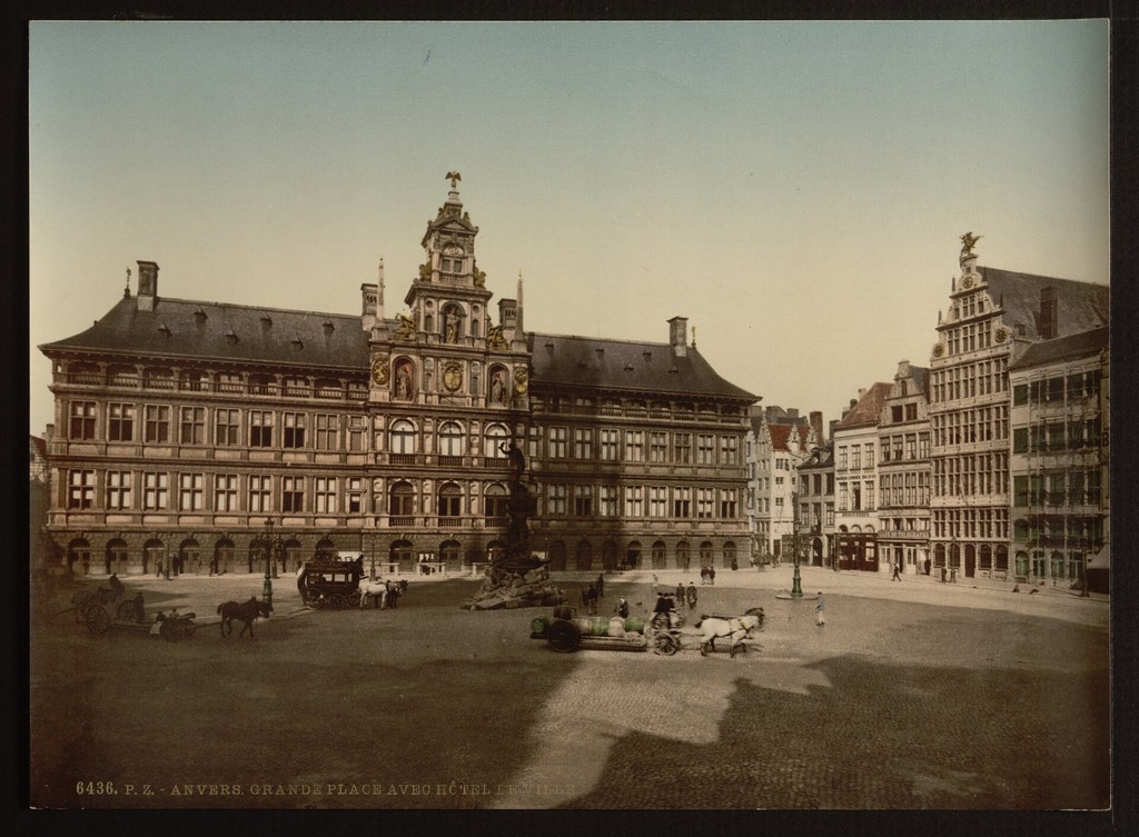 Grande Place avec Hôtel de Ville. Anvers