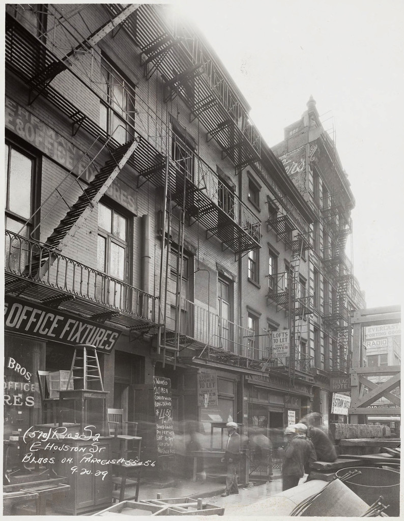 Bowery, buildings on Parcels #55 and 56