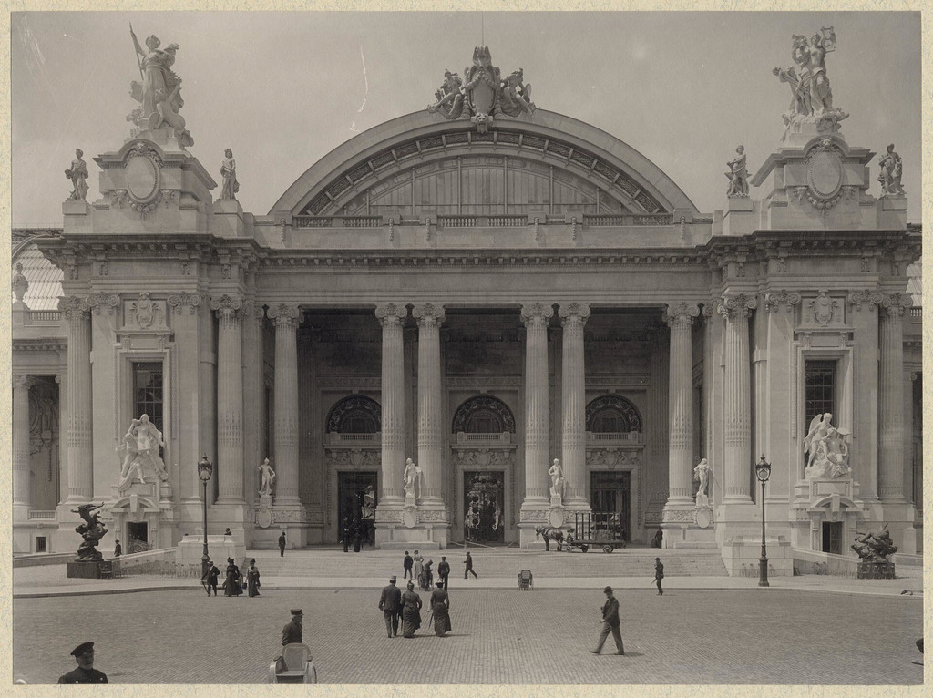 Exposition Universelle de 1900: façade du Grand Palais