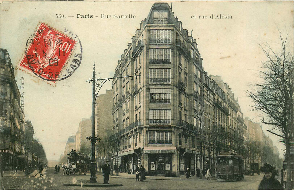 Rue Sarrette et rue d' Alesia