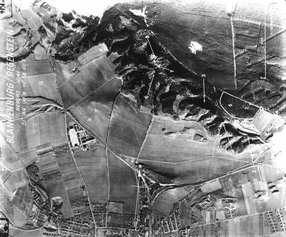 Blankenburg. Luftaufnahme der Untertageanlage 'Turmalin'