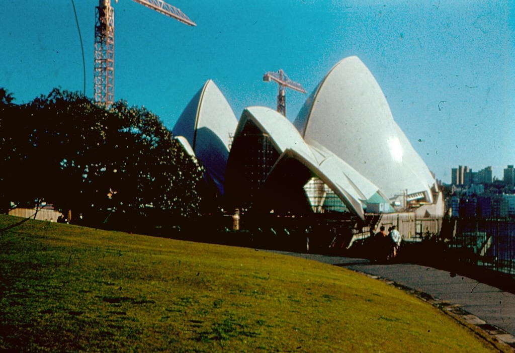 Sydney Opera House during construction